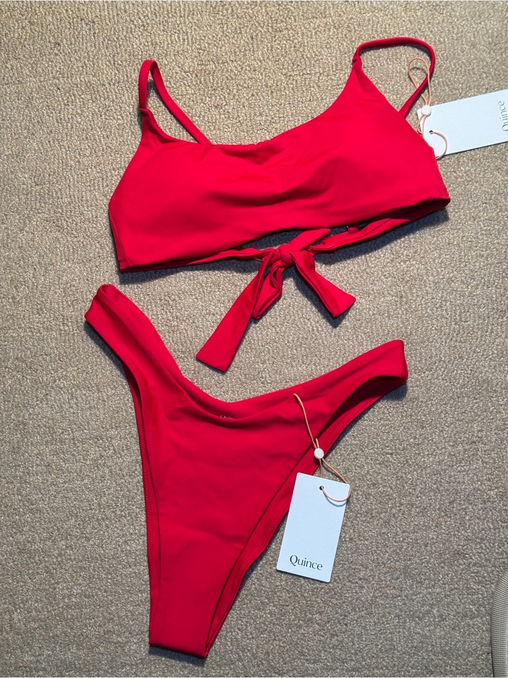 Quince Red Bikini Set - Women Swim